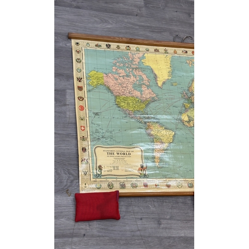130 - A 1964 George Philip & Son Ltd. Stanford's General Map of The World on Mercator's Projection - appro... 