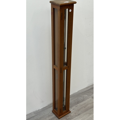 134 - A mahogany cased Fortin stick barometer, possibly manufactured by Griffin & George - approx. 118cm h... 