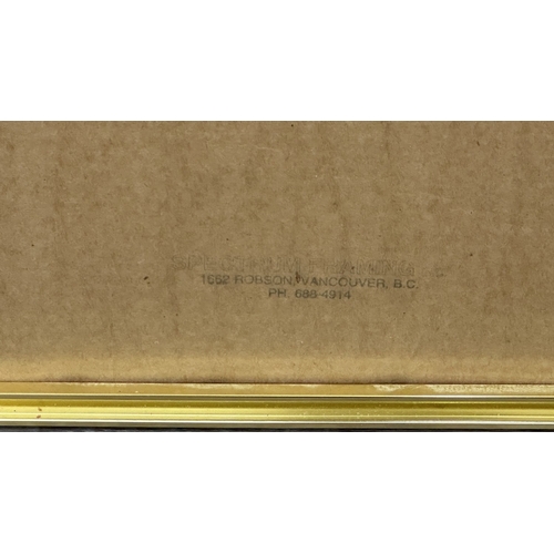 136 - Two gilt framed Japanese crane prints, one Suzuki Kiitsu and one Ogata Kōrin - both approx. 37cm hig... 