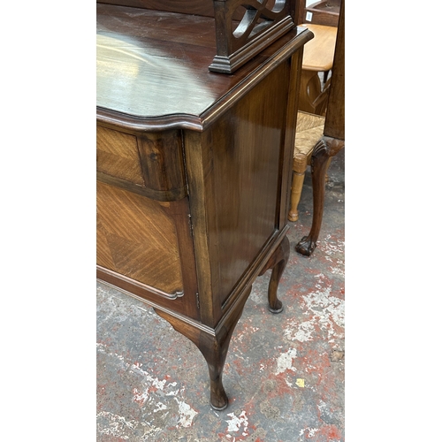 13L - An early 20th century mahogany mirror back sideboard - approx. 155cm high x 135cm wide x 51cm deep