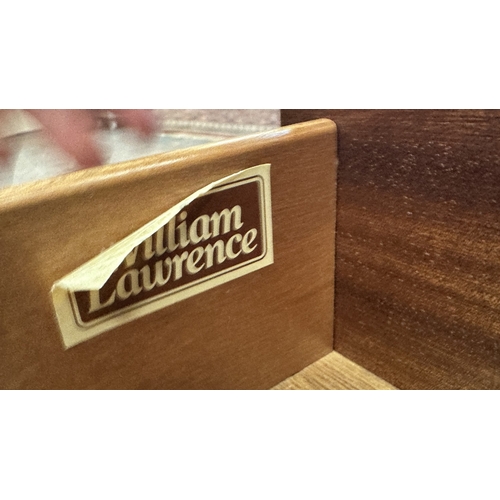 31 - A William Lawrence cherrywood bureau - approx. 107cm high x 97cm wide x 52cm deep