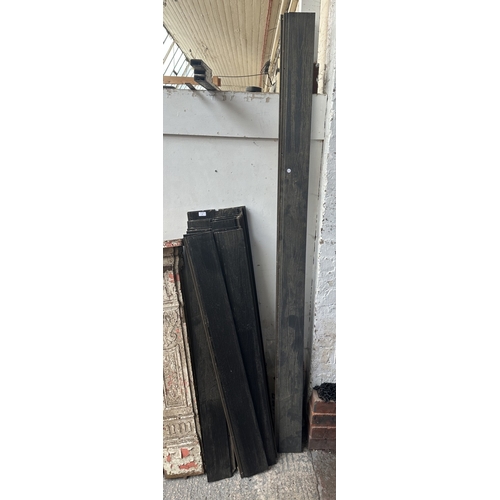 47 - Twenty two pieces of composite cladding - largest approx. 227cm long x 15cm wide and shortest approx... 