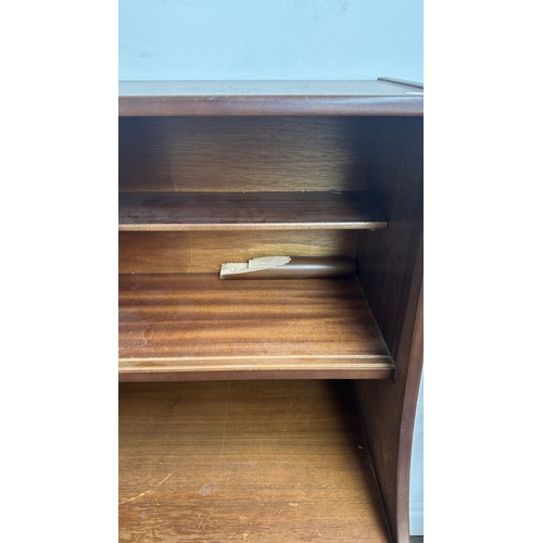 62 - A mid 20th century Jentique teak highboard - approx. 127cm high x 137cm wide x 41cm deep