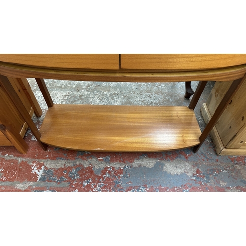 70 - A Nathan Shades 5854 teak console table - approx. 80.5cm high x 104cm wide x 40cm deep