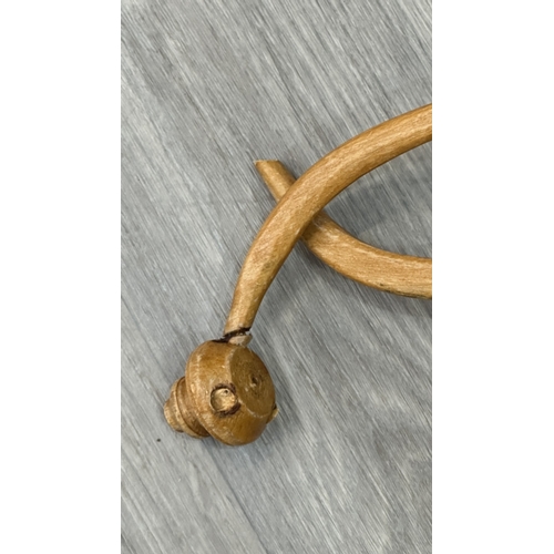 8 - A 19th century style pine spinning wheel, possibly Ashford - approx. 90cm high x 46cm wide x 70cm de... 