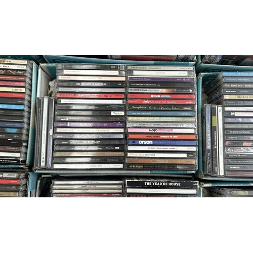 375 - Nine boxes containing CDs to include Kaiser Chiefs, Stereophonics, Hard-Fi, Keane, Madonna, Snow Pat... 