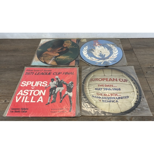 376 - Three boxes containing vinyl records to include Stiff Little Fingers, The Piranhas, Japan, Blondie, ... 