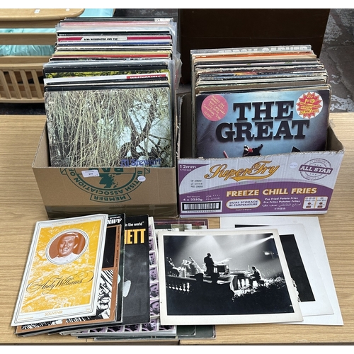 377 - Two boxes containing LP and 12