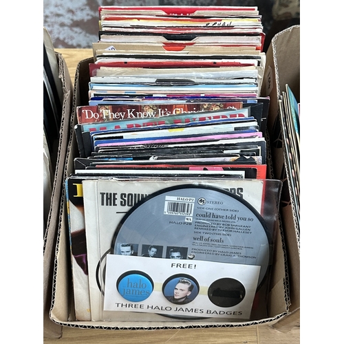 379 - Three boxes containing a collection of 7