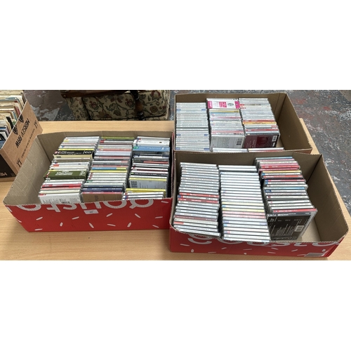 380 - Three boxes containing classical CDs; major labels to include Decca, EMI, Philips, Warner Classics, ... 