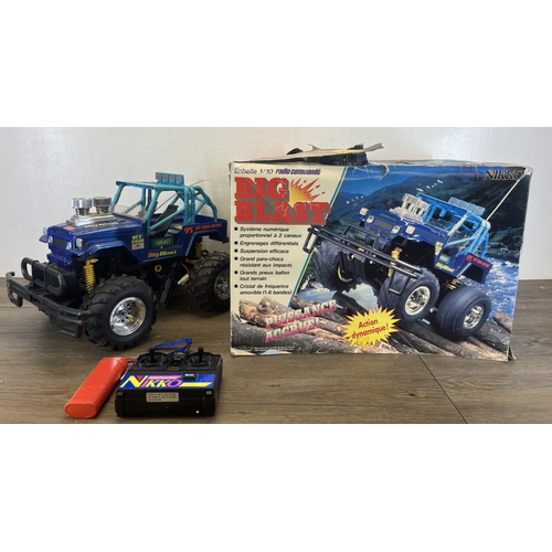 331 - A boxed Nikko 1/10 scale radio control Big Blast off road truck