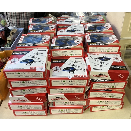 336 - Approx. seventy two boxed induction infrared helicopters