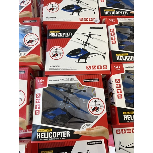336 - Approx. seventy two boxed induction infrared helicopters