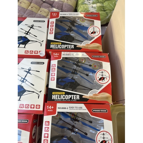 336 - Approx. seventy two boxed induction infrared helicopters