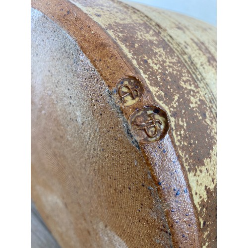 205 - A mid/late 20th century studio pottery jug with FP maker's mark - approx. 40cm high