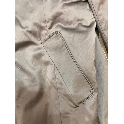 341 - An Aquascutum London brown polyester trench coat
