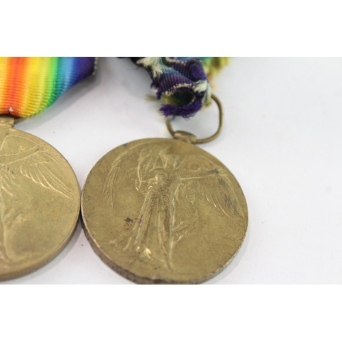 2220 - Three WWI Victory medals presented 24098 Pte. S. Riley Leic. R., 35855 Pte. F. W. Hodgson Durh. L.I.... 