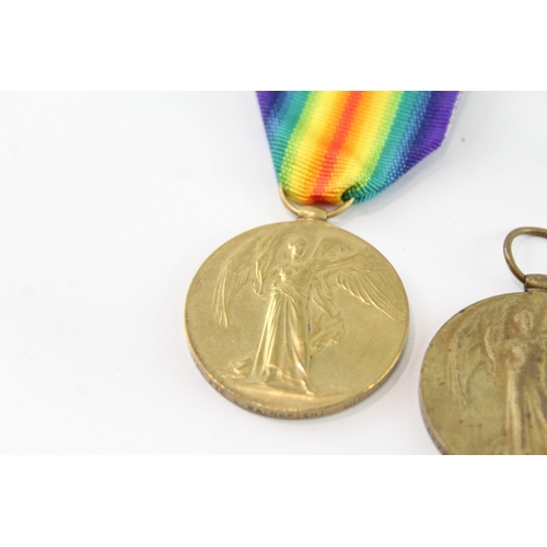 2231 - Three WWI Victory medals presented to 1140 Pte. G. Wainwright Chesh. R., 120143 Pte. W. Morgan M.G.C... 