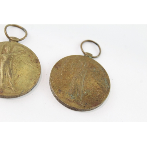2231 - Three WWI Victory medals presented to 1140 Pte. G. Wainwright Chesh. R., 120143 Pte. W. Morgan M.G.C... 