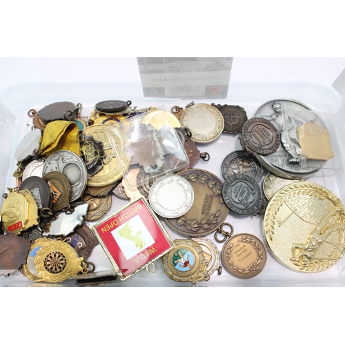 2240 - Mixed Sporting Medals & Medallions Lot Inc Cycling, Ballet, Swimming Etc