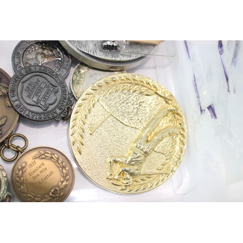 2240 - Mixed Sporting Medals & Medallions Lot Inc Cycling, Ballet, Swimming Etc