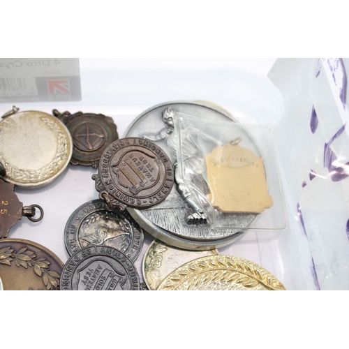 2240 - Mixed Sporting Medals & Medallions Lot Inc Cycling, Ballet, Swimming Etc