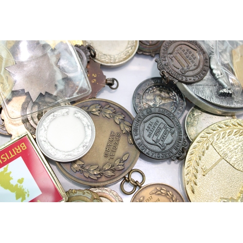 2240 - Mixed Sporting Medals & Medallions Lot Inc Cycling, Ballet, Swimming Etc