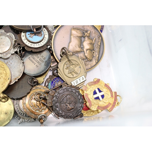2249 - Mixed Sporting Medals &  Medallions Inc 1966 World Cup, WW2 Era, 1943 Dated Etc
