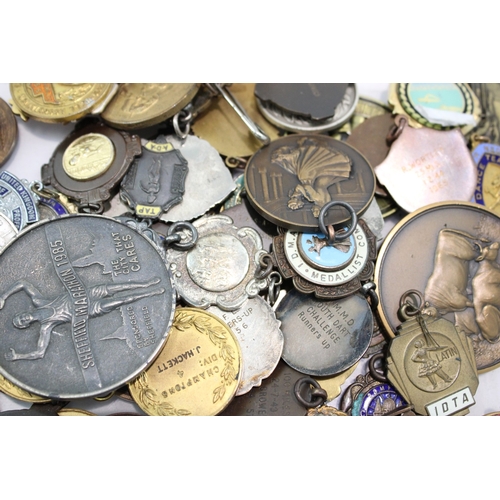 2249 - Mixed Sporting Medals &  Medallions Inc 1966 World Cup, WW2 Era, 1943 Dated Etc