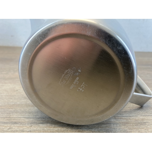 351 - A mid 20th century Old Hall stainless steel eleven piece tea and coffee set together with a Viners s... 