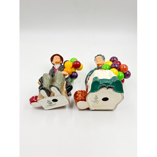273 - Two Royal Doulton figurines, The Balloon Man HN1954 and The Old Balloon Seller HN1315
