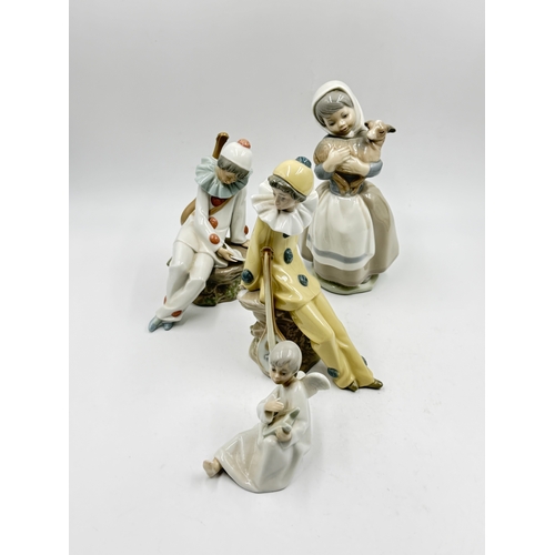 285 - Seven Nao by Lladro porcelain figurines - largest approx. 25cm high