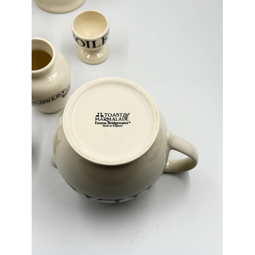 302 - Seven pieces of Emma Bridgewater Toast & Marmalade pottery - largest approx. 22.5cm high
