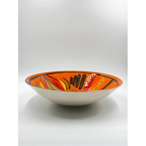 312 - A Poole Pottery Delphis range circular bowl - approx. 9cm high x 34cm diameter