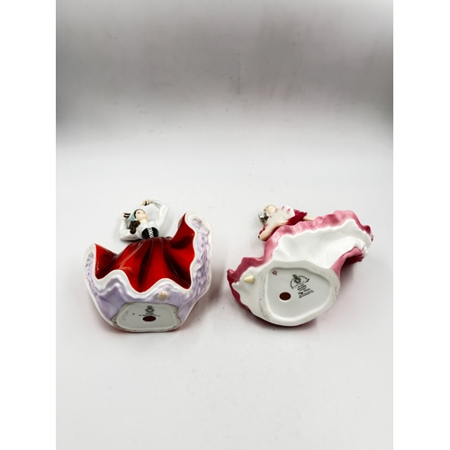 315 - Five ceramic figurines, two Spanish Nadal golfers, one Beswick 'Spirit of the Wind' horse on plinth ... 