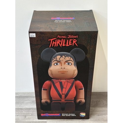 171 - A boxed Medicom Toy Bearbrick Michael Jackson's Thriller Red Jacket 1000% collectable figure