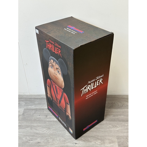 171 - A boxed Medicom Toy Bearbrick Michael Jackson's Thriller Red Jacket 1000% collectable figure