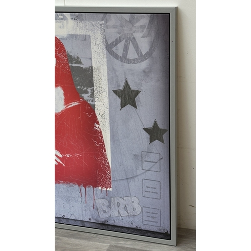 208 - A framed IKEA Vilshult Street Style II print by Tom Frazier - approx. 100cm high x 140cm wide