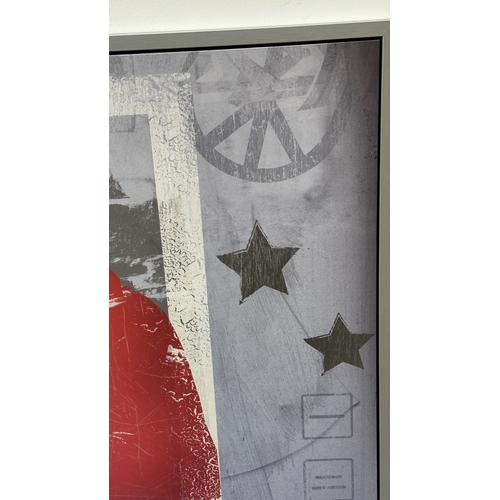 208 - A framed IKEA Vilshult Street Style II print by Tom Frazier - approx. 100cm high x 140cm wide