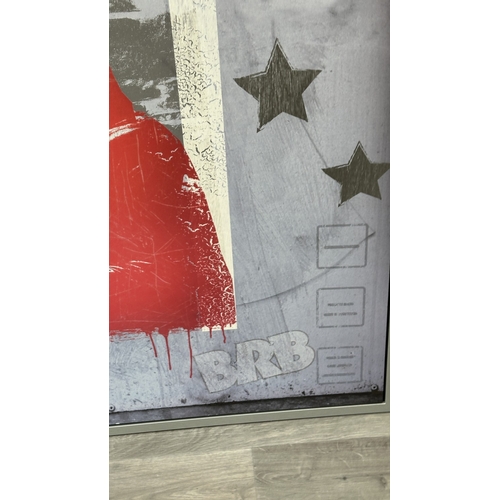 208 - A framed IKEA Vilshult Street Style II print by Tom Frazier - approx. 100cm high x 140cm wide