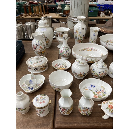 335 - Thirty eight pieces of Aynsley ceramics to include Somerset, Cottage Garden etc.