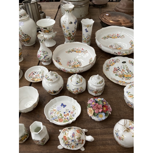 335 - Thirty eight pieces of Aynsley ceramics to include Somerset, Cottage Garden etc.