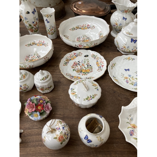 335 - Thirty eight pieces of Aynsley ceramics to include Somerset, Cottage Garden etc.