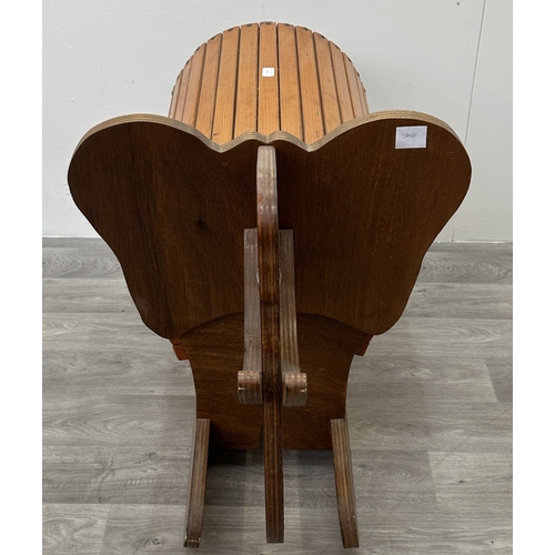 150 - A mid 20th century wooden rocking elephant - approx. 79cm high x 60cm wide x 120cm deep