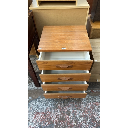 154 - An Austinsuite teak bedside chest of drawers - approx. 71cm high x 51cm wide x 41cm deep