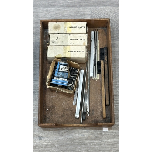 165 - A 1940s Dapag Tickopress Imprima Model V tabletop letterpress printing machine with accessories - ap... 