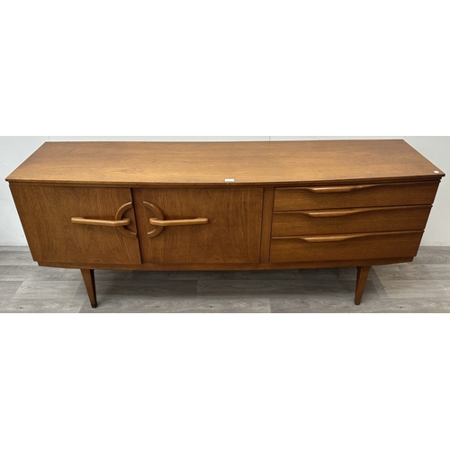 167 - A mid 20th century Beautility teak sideboard - approx. 76cm high x 184cm wide x 48cm deep
