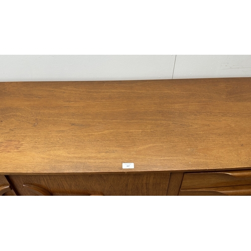 167 - A mid 20th century Beautility teak sideboard - approx. 76cm high x 184cm wide x 48cm deep
