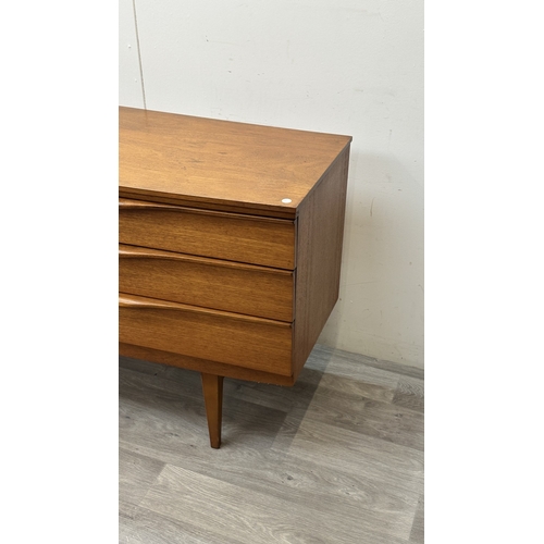 167 - A mid 20th century Beautility teak sideboard - approx. 76cm high x 184cm wide x 48cm deep