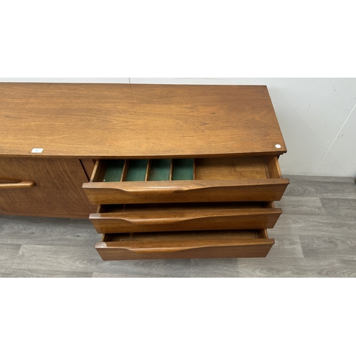 167 - A mid 20th century Beautility teak sideboard - approx. 76cm high x 184cm wide x 48cm deep